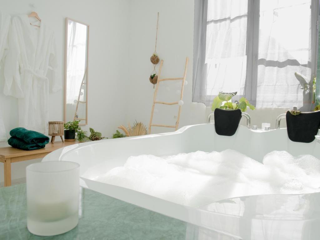 Evasion Tropicale - Studio Avec Spa, Cosy Et Renove Au Coeur De Soissons - 2 Pers Екстер'єр фото